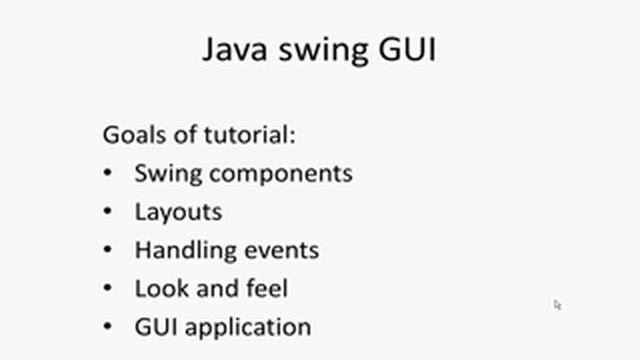 Java swing GUI tutorial: Introduction and goals смотреть онлайн