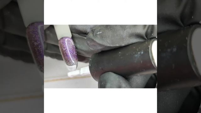 ЗИМНИЙ ФРЕНЧ С ЭФФЕКТОМ КОШАЧЬЕГО ГЛАЗА. смотреть онлайн