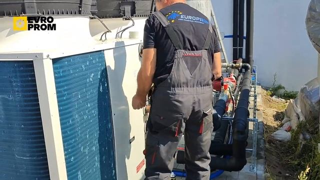 Chiller/heat pump CLIVET 50 kW, Uruchomienie agregatu chłodniczego│EVROPROM смотреть онлайн