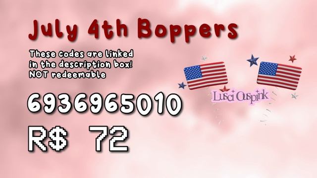 Aesthetic Red,White,Blue Roblox/Bloxburg Accessories Codes смотреть онлайн
