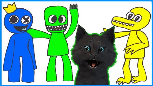 Супер Кот встретил РАДУЖНЫХ ДРУЗЕЙ 2 РОБЛОКС ? Roblox #2