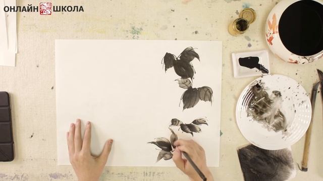 Курс японской живописи Суми-э «Семь осенних трав» смотреть онлайн