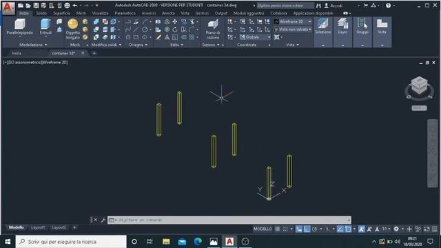 come creare un container in 3D autocad 2020 смотреть онлайн