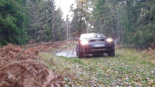 Audi a6 c5 Allroad through deep hole смотреть онлайн