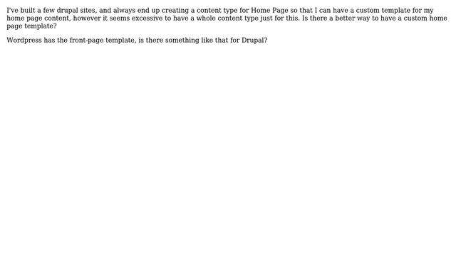 Drupal: How to create a custom home page template? смотреть онлайн