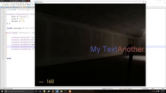 [Gmod] Lua Tutorial 9b: HUDs / Custom Fonts / Textures using Surface Library смотреть онлайн