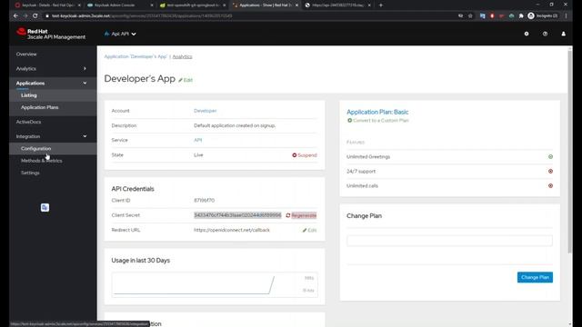 Parte 5 - Configuración en 3scale de la autenticación con Keycloak смотреть онлайн