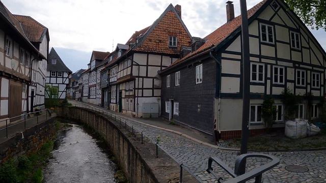 4k UHD 60fps. A walk along the river in Goslar. Goslar Walking. Germany Walk. Online Walk Goslar. смотреть онлайн