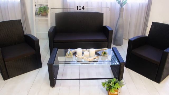 Набор садовой мебели из искусственного ротанга Кипр Divan24 смотреть онлайн