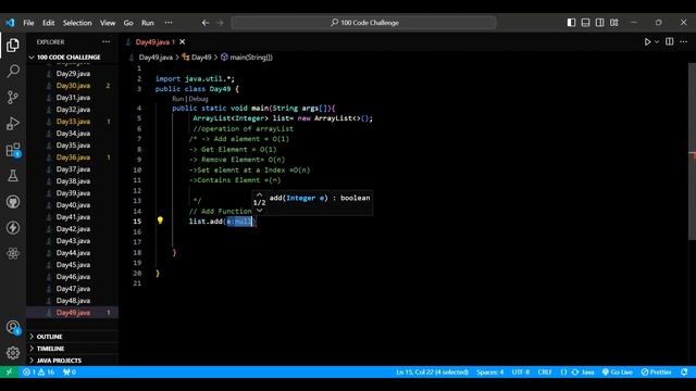 Day 49 of 100 Days Code: Mastering ArrayLists - Understanding Differences, Operations, and Reversin смотреть онлайн
