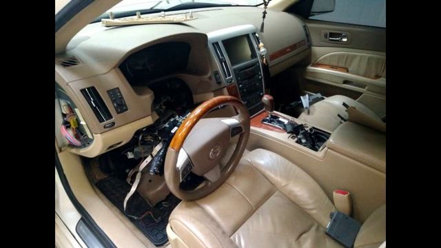 Cadillac STS 2008 г. - ремонт шины рулевой колонки на блок блокировки смотреть онлайн