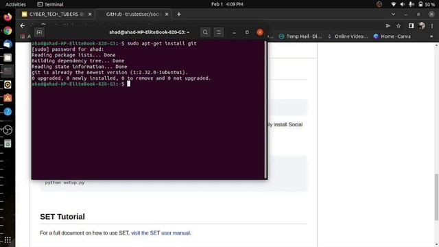 Social Engineering Toolkit in Ubuntu 21.10. (Download & Installation in ubuntu.) with practical. смотреть онлайн