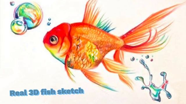 3D Fish sketch ??. #fishsketch #pencilsketch смотреть онлайн