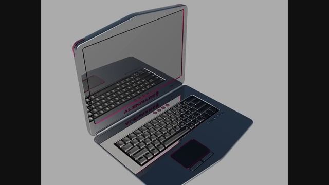 3D Alienware Laptop in AutoCAD смотреть онлайн