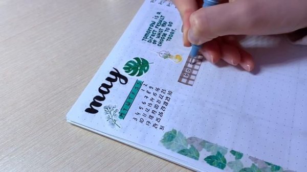 оформление и заполнение ЕЖЕДНЕВНИКА на МАЙ✨ Journal With Me (идеи для планера)