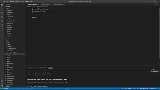 How to Install & Make Component Laravel Livewire смотреть онлайн
