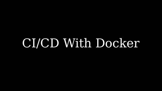 Docker - CI/CD смотреть онлайн