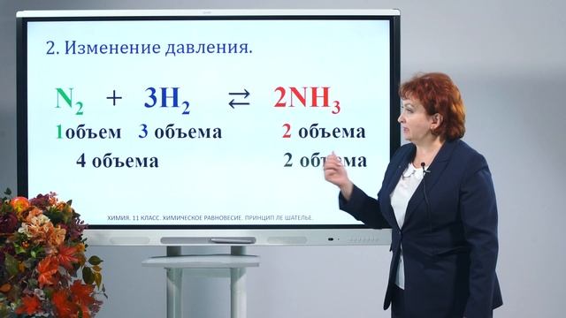 11 класс. Химия. Химическое равновесие. Принцип Ле Шателье смотреть онлайн