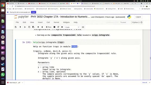 UNZA PHY 3032 Chapter 17A Numerical Integration with Scipy Integrate submodule 16 July 2021 смотреть онлайн