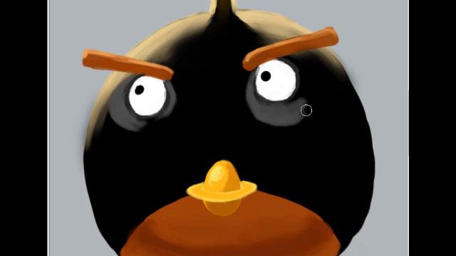 how to paint black angry birds смотреть онлайн