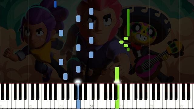 Brawl Stars OST - Battle 8 | Piano Tutorial смотреть онлайн