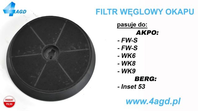 Filtr Węglowy Do Okapu KUCHENNEGO  AKPO FW-S AKPO FW-S DOMATIX KAC 800 WK6, WK8, WK9.