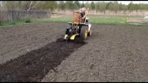 Мотоблок на трактор вместо фрезы (Минитрактор подписчика)