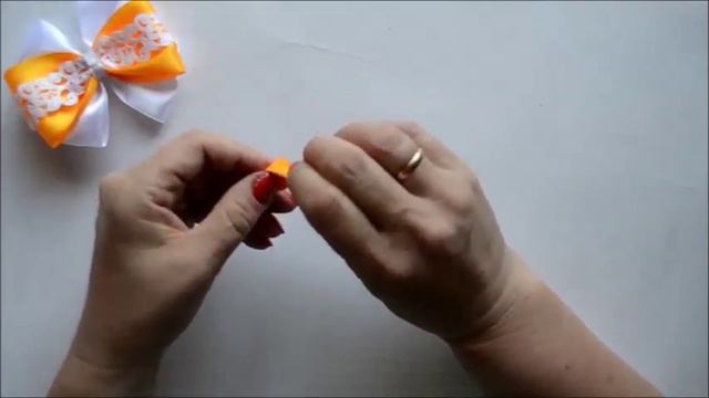 Бантики с подвесками + школьный вариант. Канзаши /МК/Hand мade/DIY/ Kanzashi