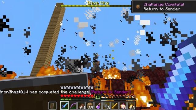 Blaze King Boss In Minecraft! (1.14 datapack) смотреть онлайн