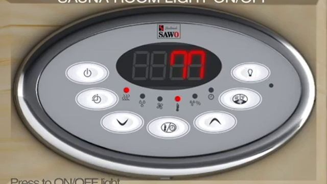 Панель управления работой электрической печи SAWO - Sawo Innova Classic смотреть онлайн