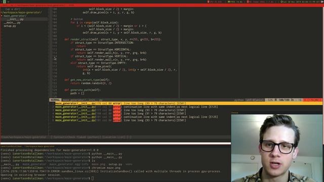 I Made a Maze Generator in Python смотреть онлайн