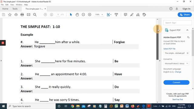 THE SIMPLE PAST WORKSHEETS смотреть онлайн