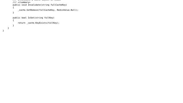 Code Review: Redis Cache Data source code - Retrieve/Set/Invalidate actions смотреть онлайн