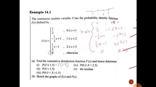 FAD1015 math 3 Lec14 PASUM cumulative distribution function of continuous random variable смотреть онлайн