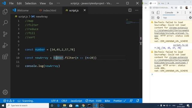 Javascript Array ES6 Higher Order Functions Map,Filter,Reduce,Sort,Fill Mini Crash Course смотреть онлайн