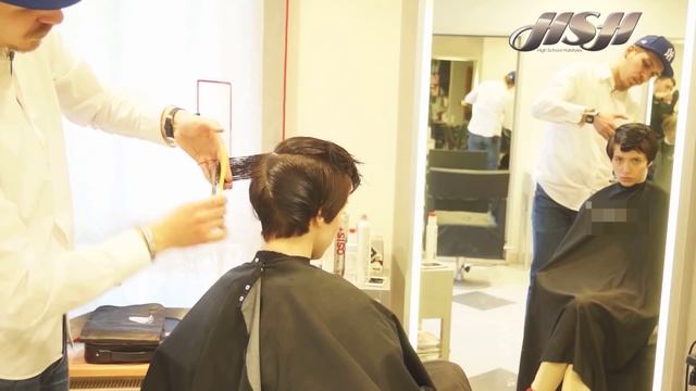 История стрижка Энн Хэтэуэй. Сергей Шапочка школа парикмахерского искусства HSH