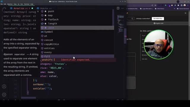 Como manipular #Arrays no #ReactJS - Adicionando Itens ao Array #Aula 04 смотреть онлайн