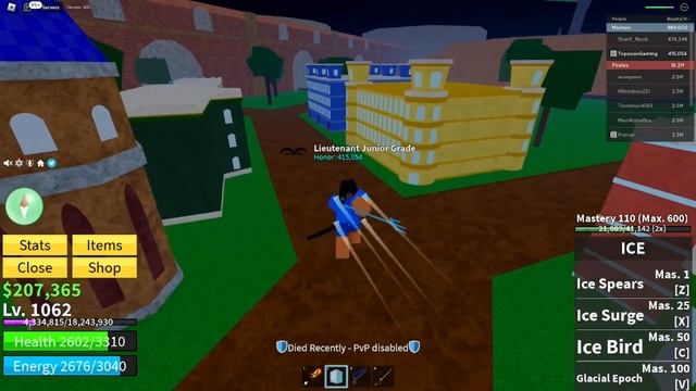 How To Awaken Ice Fruit In Blox Fruits (TUTORIAL + REVIEW) Roblox Blox Fruits