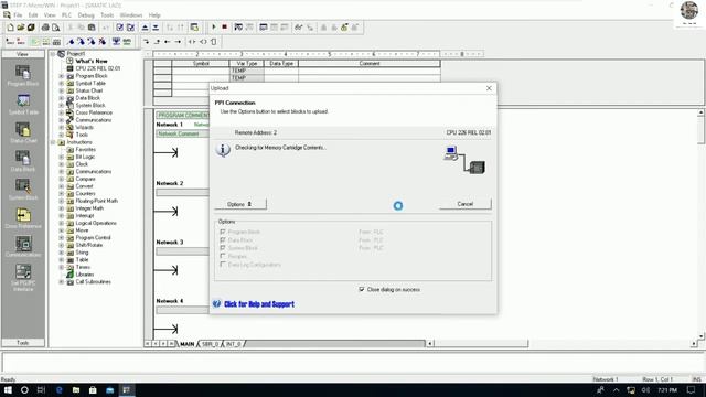 Connect PLC S7-200 CPU 226 CN communication with PC Adapter A2 cable by Step7 MicroWin V4.0 SP9 смотреть онлайн