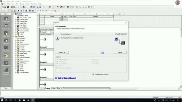 Connect PLC S7-200 CPU 226 CN communication with PC Adapter A2 cable by Step7 MicroWin V4.0 SP9