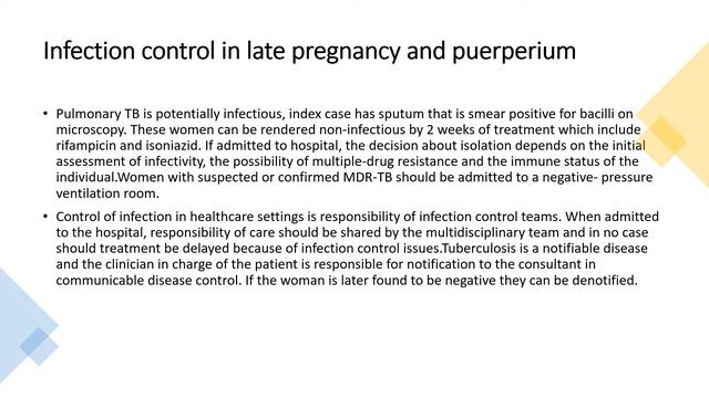 Tuberculosis in pregnancy I MRCOG Part 2 I TOG summary смотреть онлайн