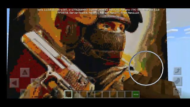 Сделал из блоков в minecraft картину из игры Standoff 2 [КоDi] смотреть онлайн