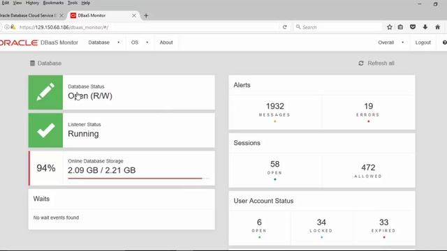 Startup Oracle Database on Oracle Cloud using DBaas Monitor смотреть онлайн