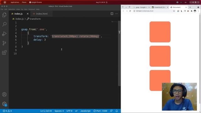 GSAP animation tutorial for absolute beginners ! ( My favourite animation library ) смотреть онлайн