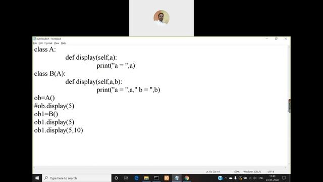 Python Overloading and Overriding смотреть онлайн