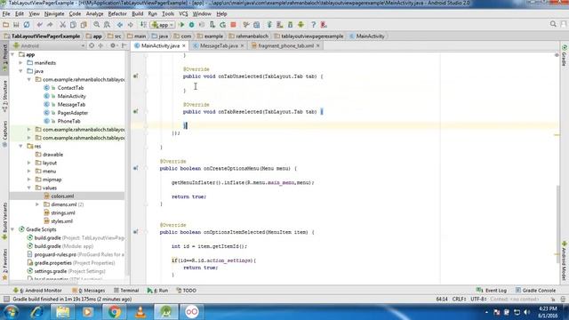 Android TabLayout Using ViewPager Example Part 3 смотреть онлайн