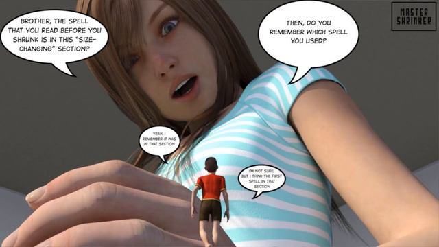 Giantess Sister/Mom - The Spellbook (MShrinker) смотреть онлайн