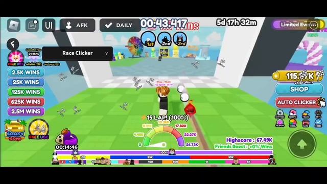 [FREE LIMITED] Race Clicker Script Pastebin By Tora isMe New Limited UCG (Roblox) смотреть онлайн