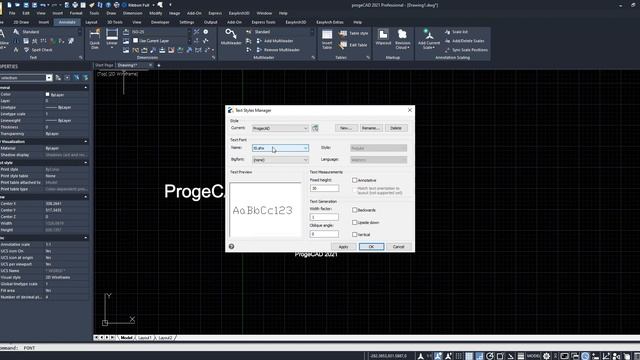 ProgeCAD 2021: Text смотреть онлайн