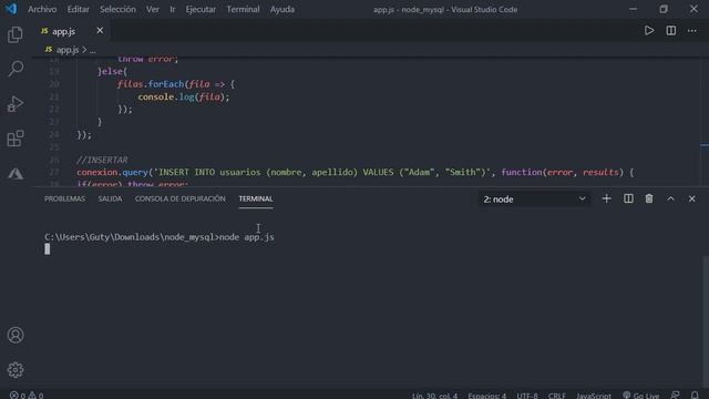 8 - NodeJS y MySQL - select, insert, update y delete смотреть онлайн